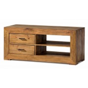 Mueble tv madera rustico cera