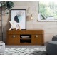 Mueble television madera nogal moderno