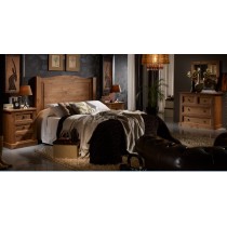 Dormitorio rústico madera maciza