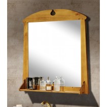 Espejo rústico madera estante